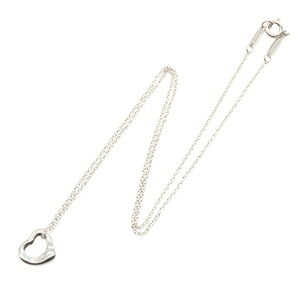 Tiffany Co Open Heart Necklace Sterling Silver